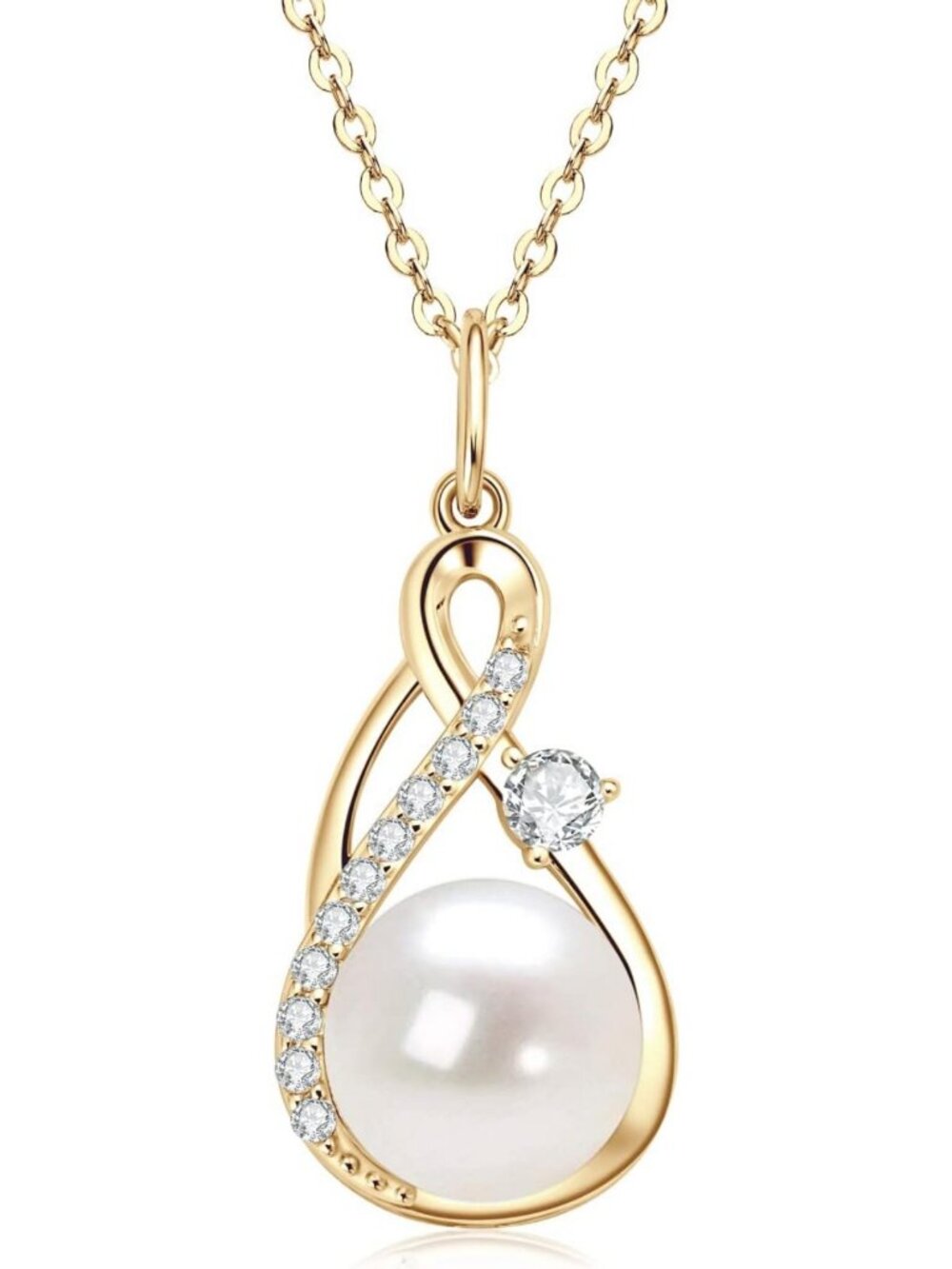 Elegant Freshwater Pearl Pendant Necklace for Women - Timeless Jewelry Gift
